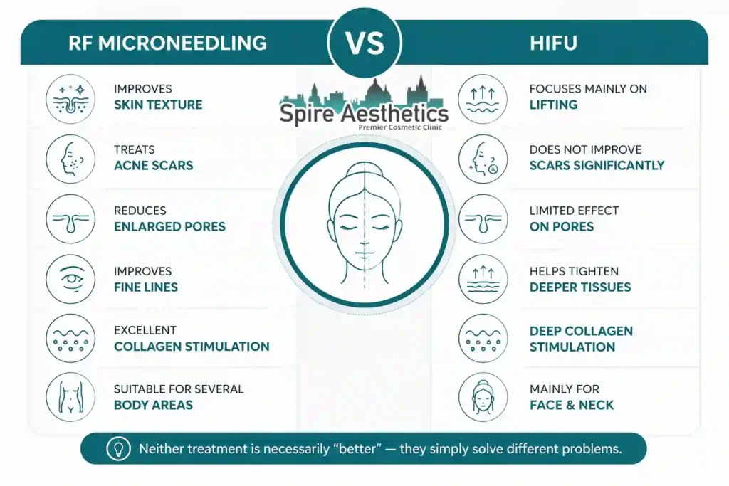 RF Microneedling vs HIFU: Which Treatment Gives Better Results Houghton Regis?